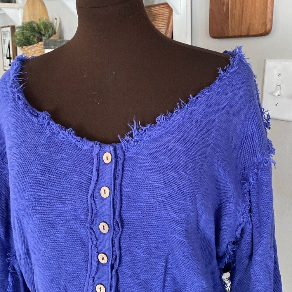 We the free golden road cardigan shirt free people womens size XS oversized butt - Picture 2 of 10